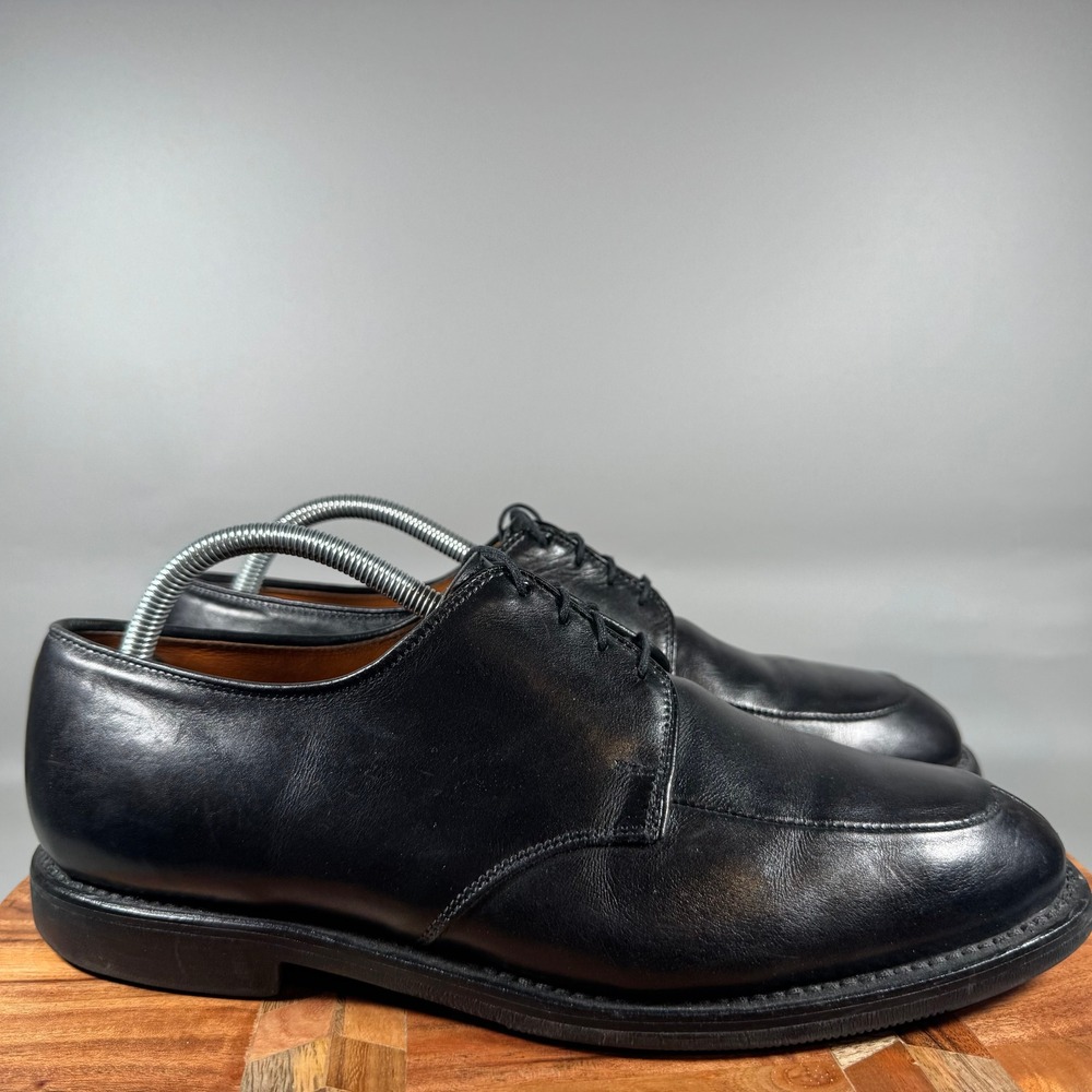 Allen Edmonds Bennett Black Leather Split Toe Derby Dress Shoes Mens 9 E USA